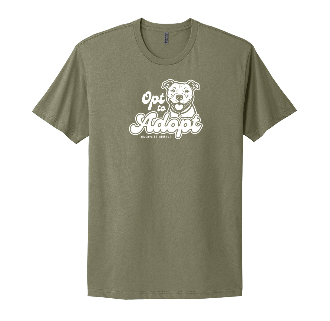 Opt to Adopt- Next Level Apparel Adult Cotton Tee - DTF