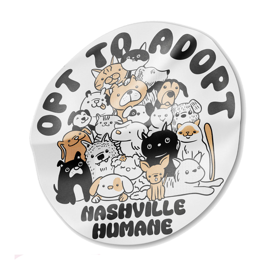 Opt to Adopt Sticker