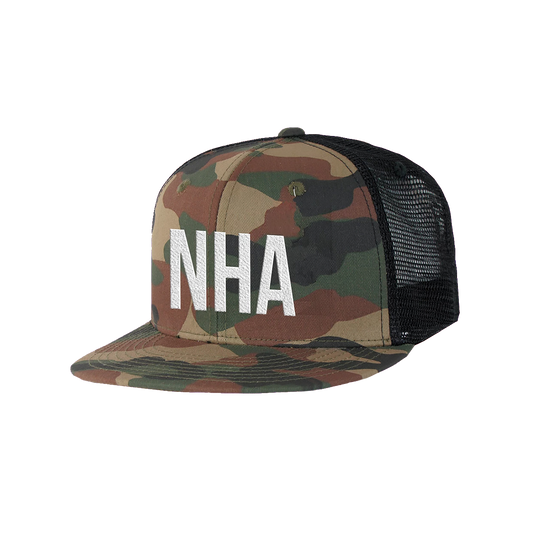 NHA Camo Trucker Hat