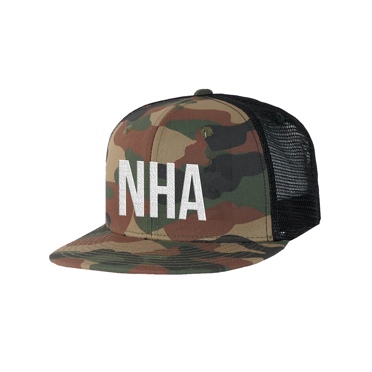 NHA Camo Trucker Hat