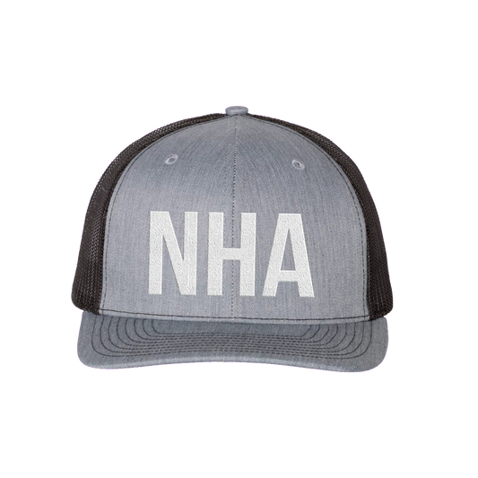NHA Grey/Black Trucker Hat