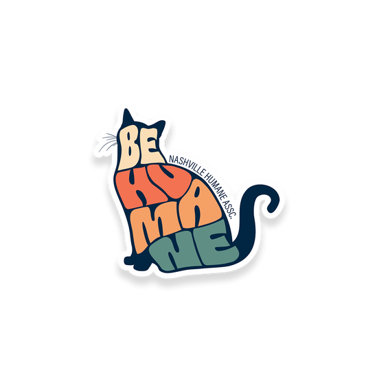 Be Humane Cat Sticker