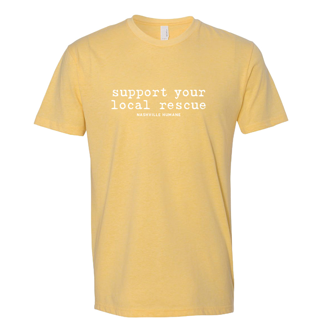 Support Your Local Rescue Shirt - Next Level Apparel Adult CVC Tee