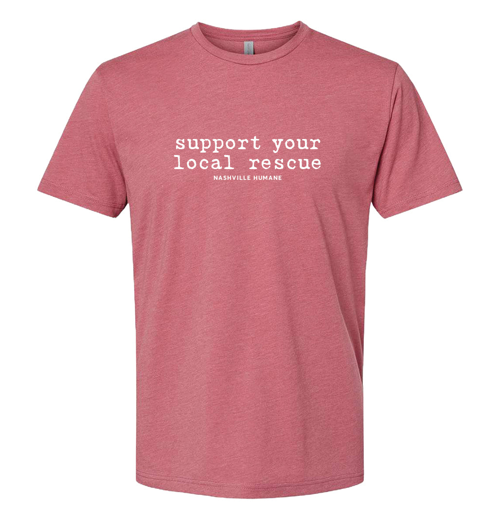 Support Your Local Rescue Shirt - Next Level Apparel Adult CVC Tee