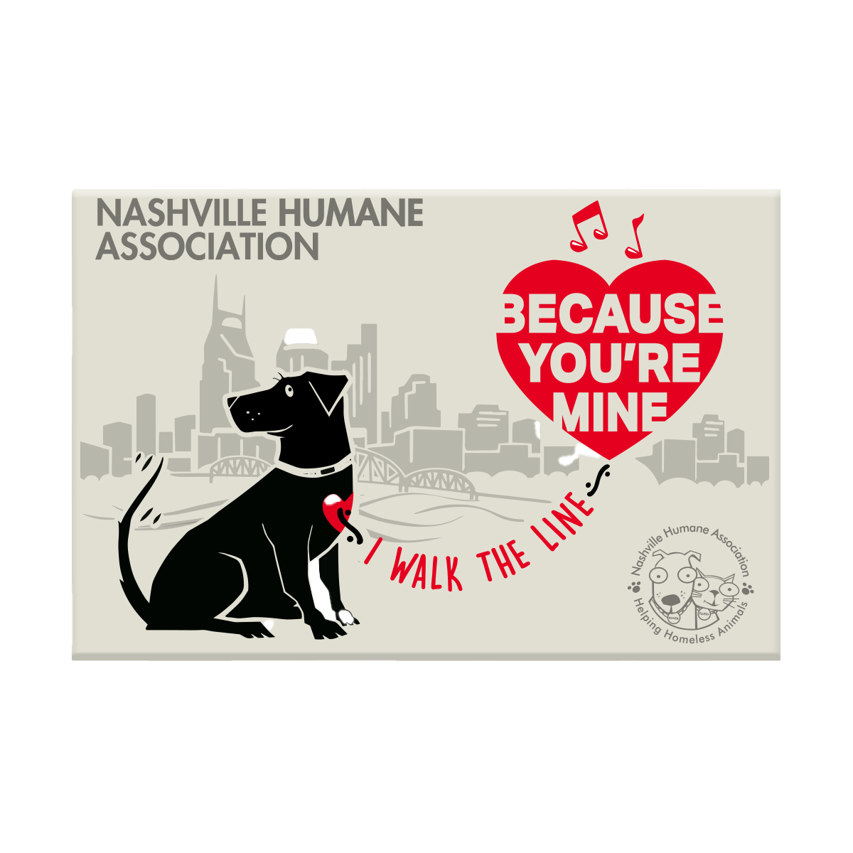 Walk the Line Magnet