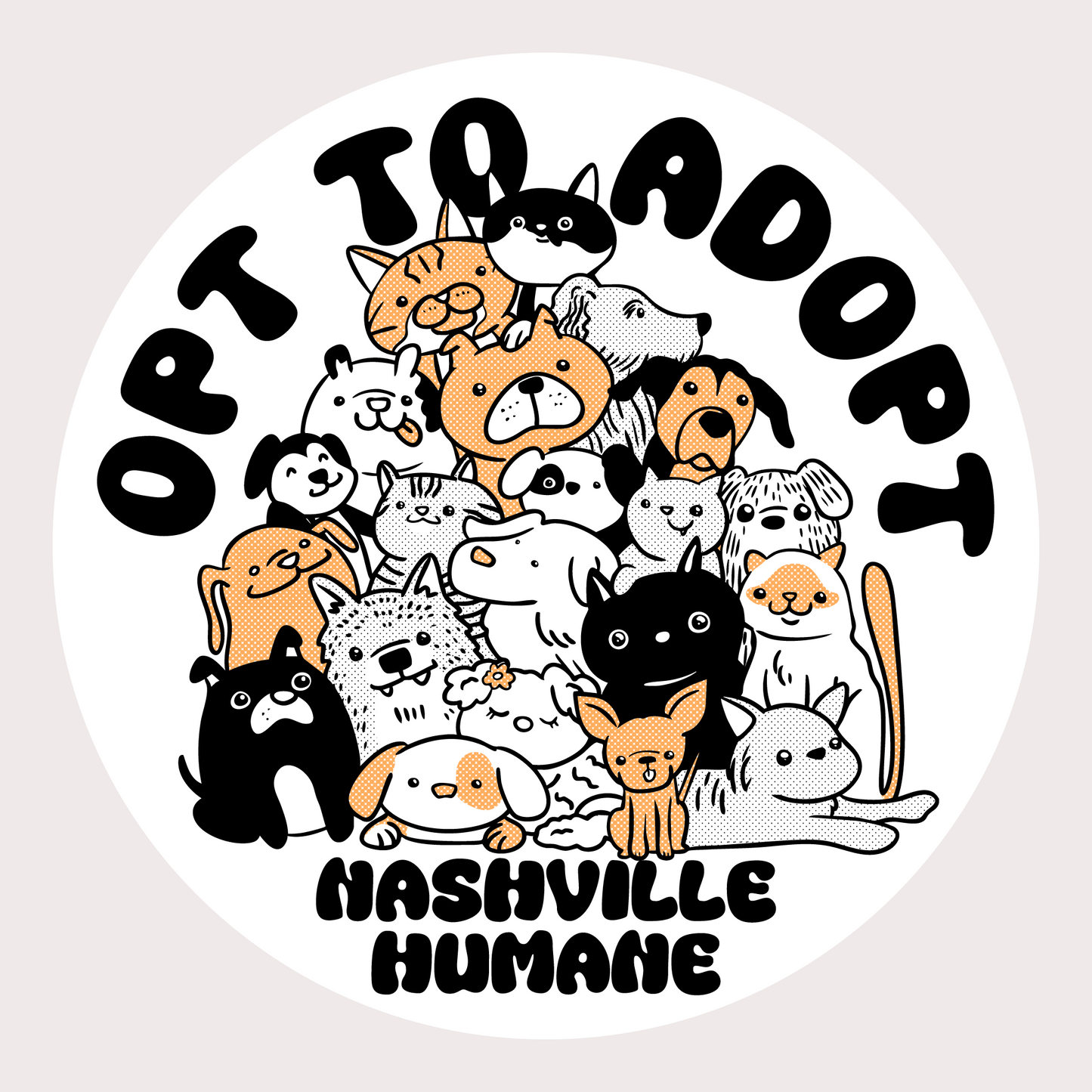 Opt to Adopt Sticker